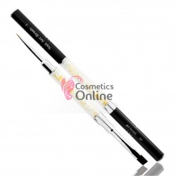 Pensula de unghii Mollylac cu 2 capete pt constructie unghii cu Gel nr 8 si pictura nr 1, model 80452
